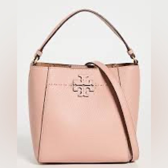 Tory Burch McGraw small bucket bag Meadowsweet NEW - Picture 1 of 9